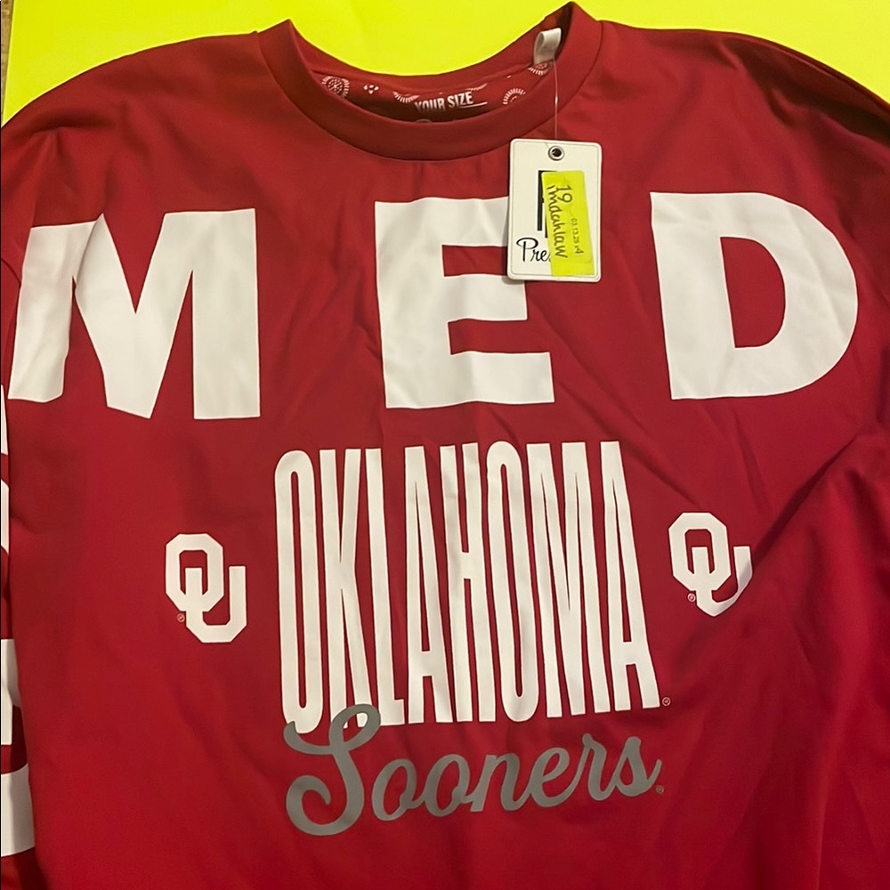 Pressbox Red Oklahoma Sooners Long Sleeve Tee